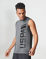 USPA Innerwear Sleeveless Brand Print Polyester I711 Vest - Pack Of 1