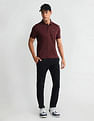Arrow Sports Patterned Collar Regular Fit Polo Shirt