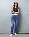 Flying Machine Women High Rise Straight Fit Jeans