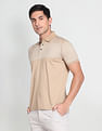 Arrow Horizontal Striped Mercerised Cotton Polo Shirt