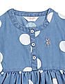 U.S. Polo Assn. Kids Polka Dot Fit And Flare Dress