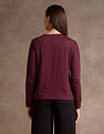 U.S. Polo Assn. Women Drop Shoulder Satin Flock T-Shirt
