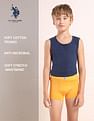 USPA Innerwear Boys Cotton Spandex Solid Trunks - Pack Of 3