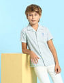 U.S. Polo Assn. Kids Boys Geometric Printed Regular Fit Shirt