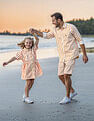 U.S. Polo Assn. Kids Girls Vertical Striped Shirt Dress
