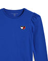 Tommy Hilfiger Kids Girls Puff Shoulder Fashion Cotton T-Shirt