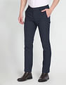 Arrow Microcheck Hudson Regular Fit Trousers