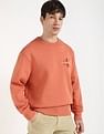Calvin Klein Jeans Embroidered Logo Relaxed-Fit Cotton Sweatshirt
