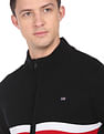 Arrow Sports Contrast Stripe Acrylic Sweater