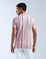 Flying Machine Vertical Striped Digitopia Polo Shirt