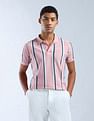 Flying Machine Vertical Striped Digitopia Polo Shirt