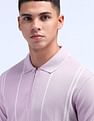 Flying Machine Vertical Striped Regular Polo Shirt