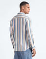 Flying Machine Slub Striped Dobby Shirt