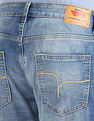 Flying Machine Stone Wash Slash Slim Tapered Fit Jeans