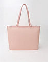 Tommy Hilfiger Logo Beige Pvc Tote Bag