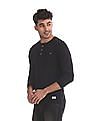 Flying Machine Solid Henley T-Shirt