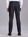 Tommy Hilfiger Regular-Fit Self-Design Mid Rise Trousers