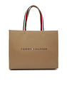 Tommy Hilfiger Logo Khaki Pu Handbags