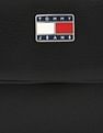 Tommy Hilfiger Solid Black Pu Sling Bag