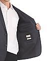 AD by Arvind Tailored Regular Fit Patterned Weave Blazer