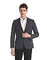 AD by Arvind Tailored Regular Fit Patterned Weave Blazer
