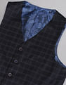 AD by Arvind Tailored Regular Fit Solid Twill Three Piece Suit