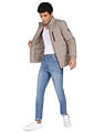 Flying Machine Stone Wash Slash Slim Tapered Fit Jeans