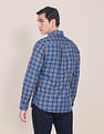 U.S. Polo Assn. Spread Collar Grid Tattersall Check Casual Shirt