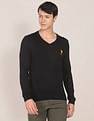 U.S. Polo Assn. V-Neck Acrylic Sweater