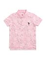 U.S. Polo Assn. Kids Boys Printed Cotton Polo Shirt