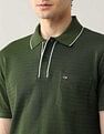 Arrow Sport Textured Pure Cotton Polo Shirt