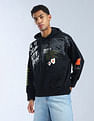 Flying Machine Graphic Printed Oversized Kidult Sweatshirt