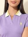 U.S. Polo Assn. Women Regular Fit Solid Polo Shirt