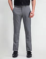 Arrow Denver Slim Fit Solid Trousers