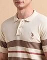 U.S. Polo Assn. Horizontal Striped Pure Cotton Polo Shirt