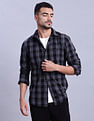Tommy Hilfiger Checked Regular Fit Plain Woven Shirt