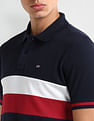 Arrow Sport Horizontal Striped Regular Fit Polo Shirt