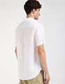 Tommy Hilfiger Solid Regular Fit Plain Woven Shirt