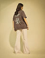 Flying Machine Women High Rise Extreme Flared Jeans