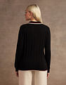 U.S. Polo Assn. Women Regular Fit Cable Knit Sweater