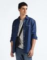 Flying Machine Brand Printed Denim Shirt