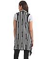 U.S. Polo Assn. Women Patterned Knit Open Front Longline Shrug