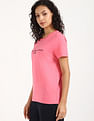 Tommy Hilfiger Pink Women's T-shirt for Soft Look