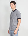 Arrow Sports Patterned Collar Cotton Polo Shirt
