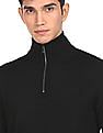 Calvin Klein Men Superior Wool Half Zipper Sweater