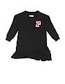 U.S. Polo Assn. Kids Round Neck Solid Sweater Dress