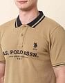 U.S. Polo Assn. Brand Embroidered Gold Cup Polo Shirt