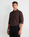 Arrow Manhattan Slim Fit Textured Shirt