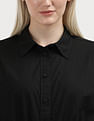 Tommy Hilfiger Crop Logo Taping Cotton Shirt