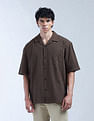 Flying Machine Solid Oversized Fit Digitopia Shirt
